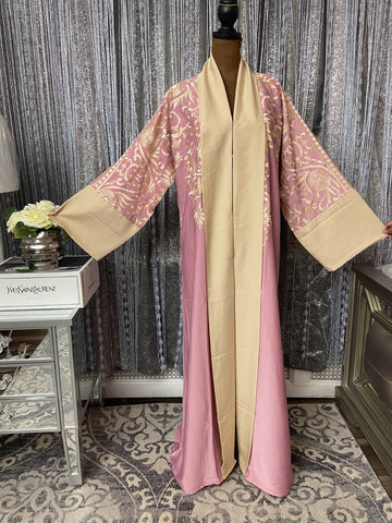 Blush Majesty Embroidered Abaya